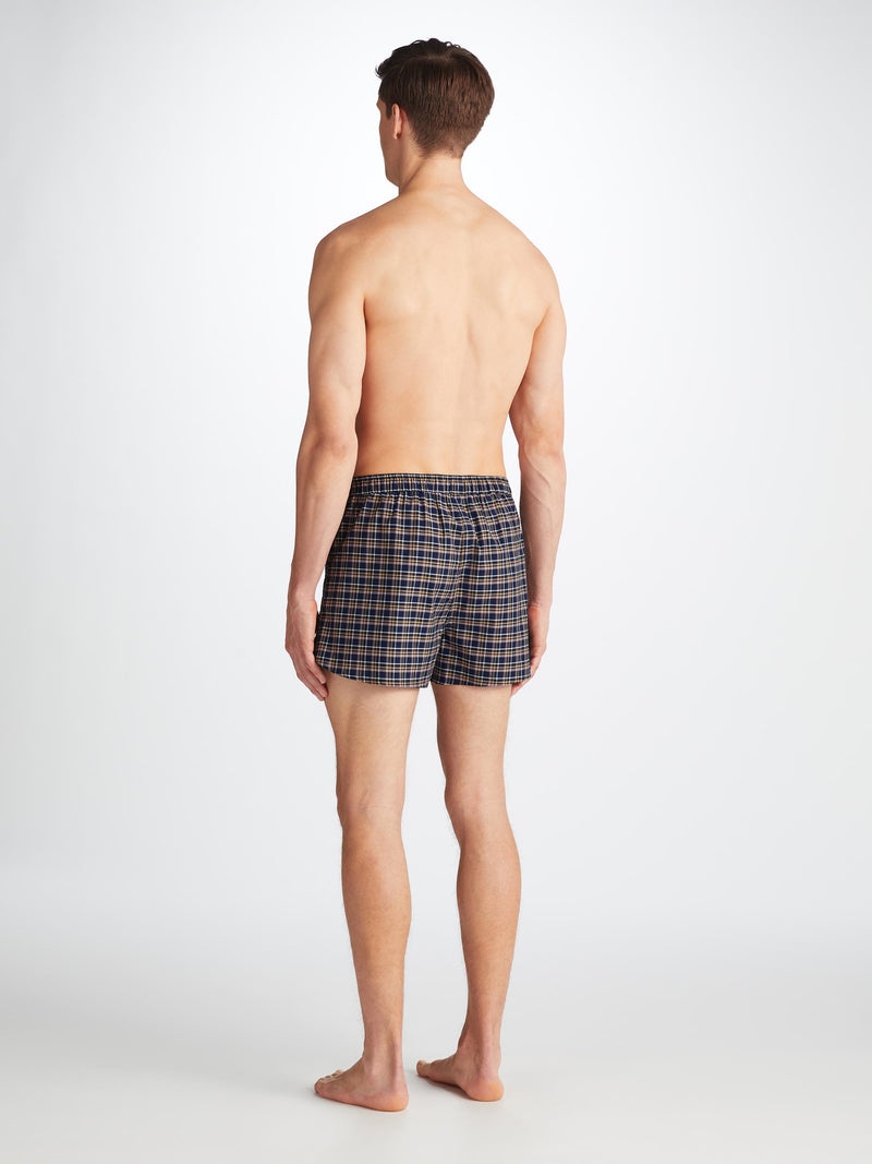 Men's Modern Fit Boxers Barker 37 Cotton Navy - 4