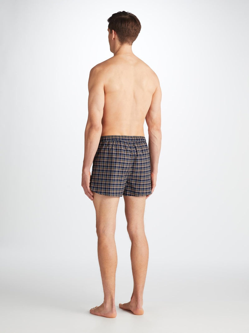 Men's Modern Fit Boxers Barker 37 Cotton Navy 4