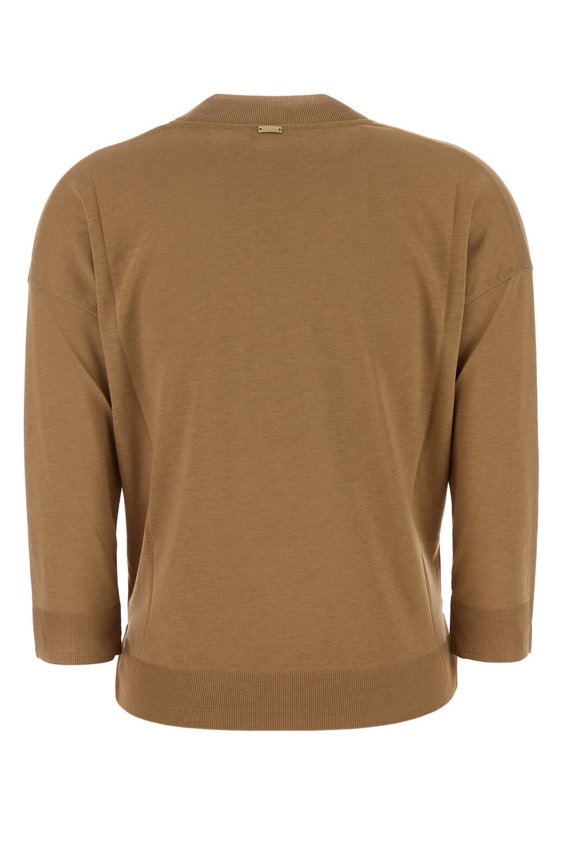Herno Camel lyocell blend t-shirt outlook