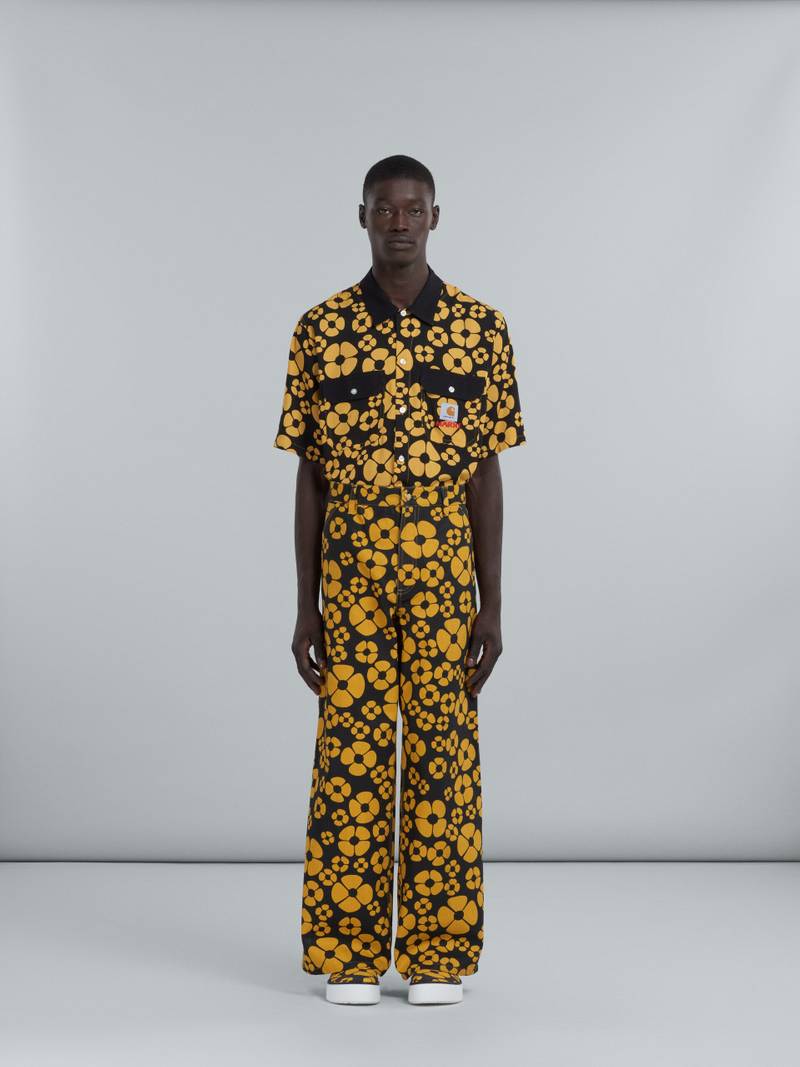 Marni MARNI X CARHARTT WIP - YELLOW FLORAL TROUSERS outlook