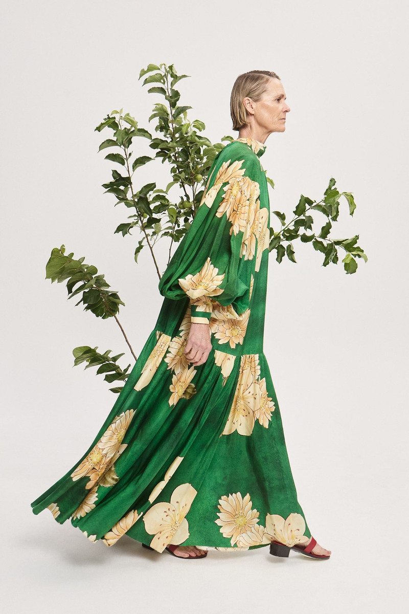 Sage Silk Gown 3