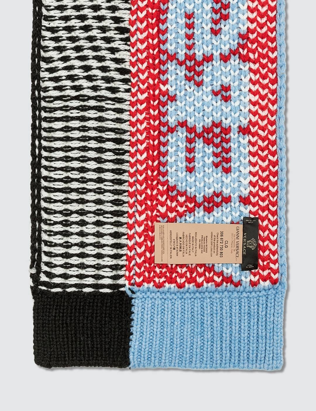 Striped Logo Knitted Scarf - 3