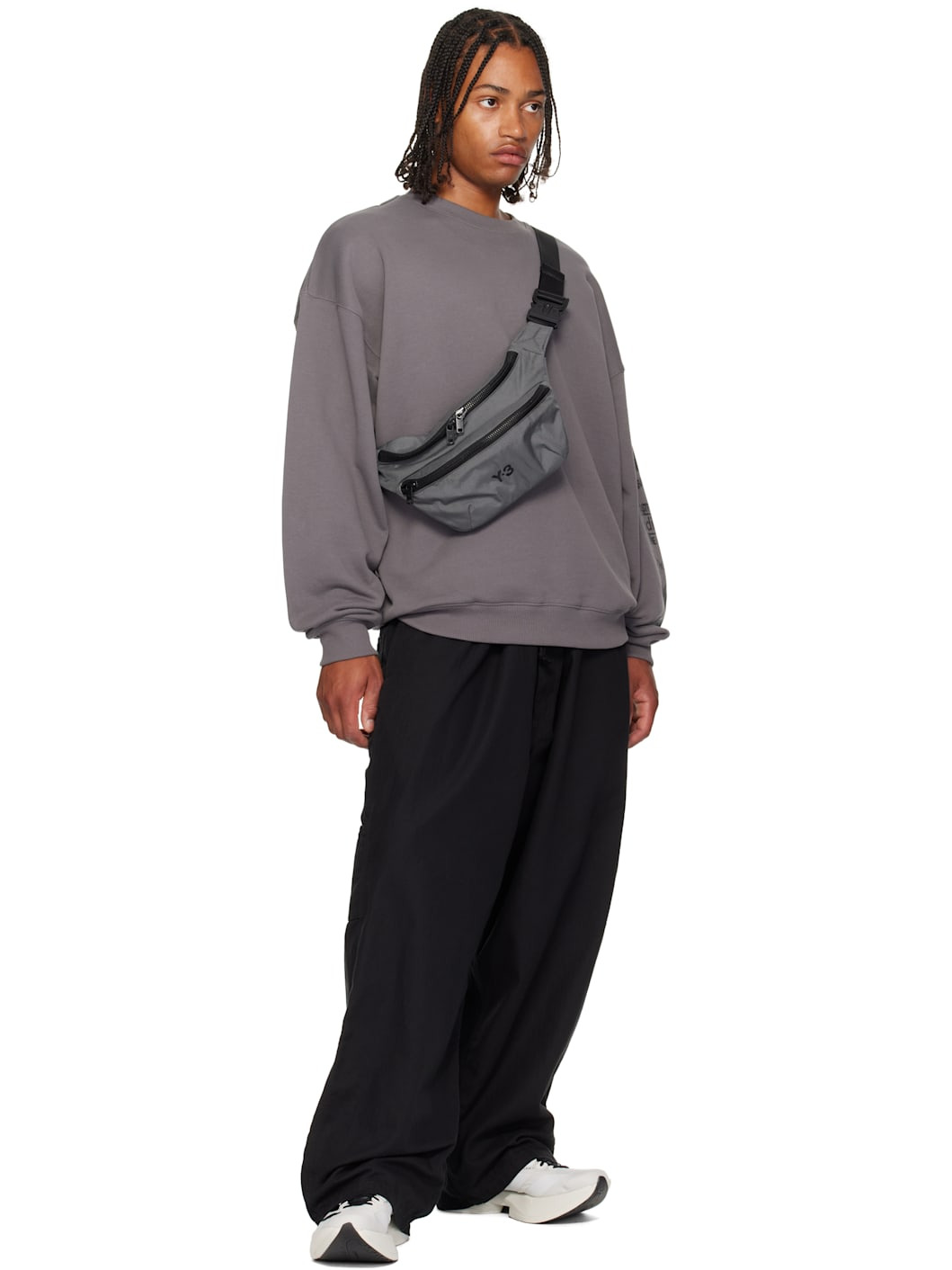 Gray Staple Belt Bag - 4