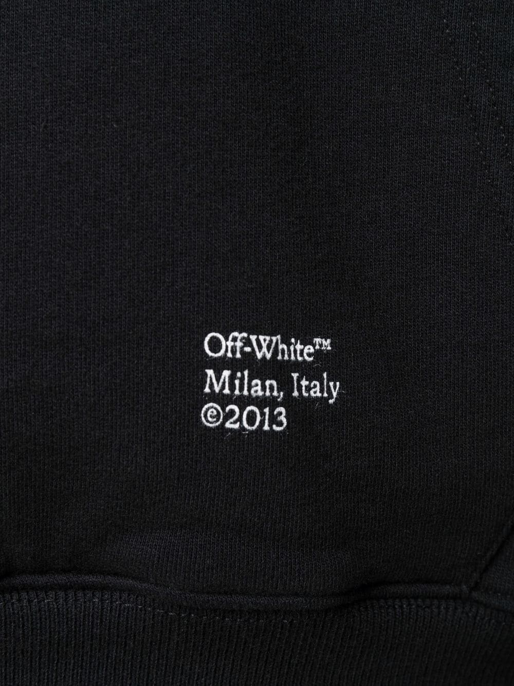 Caravaggio Arrow logo-print hoodie - 5