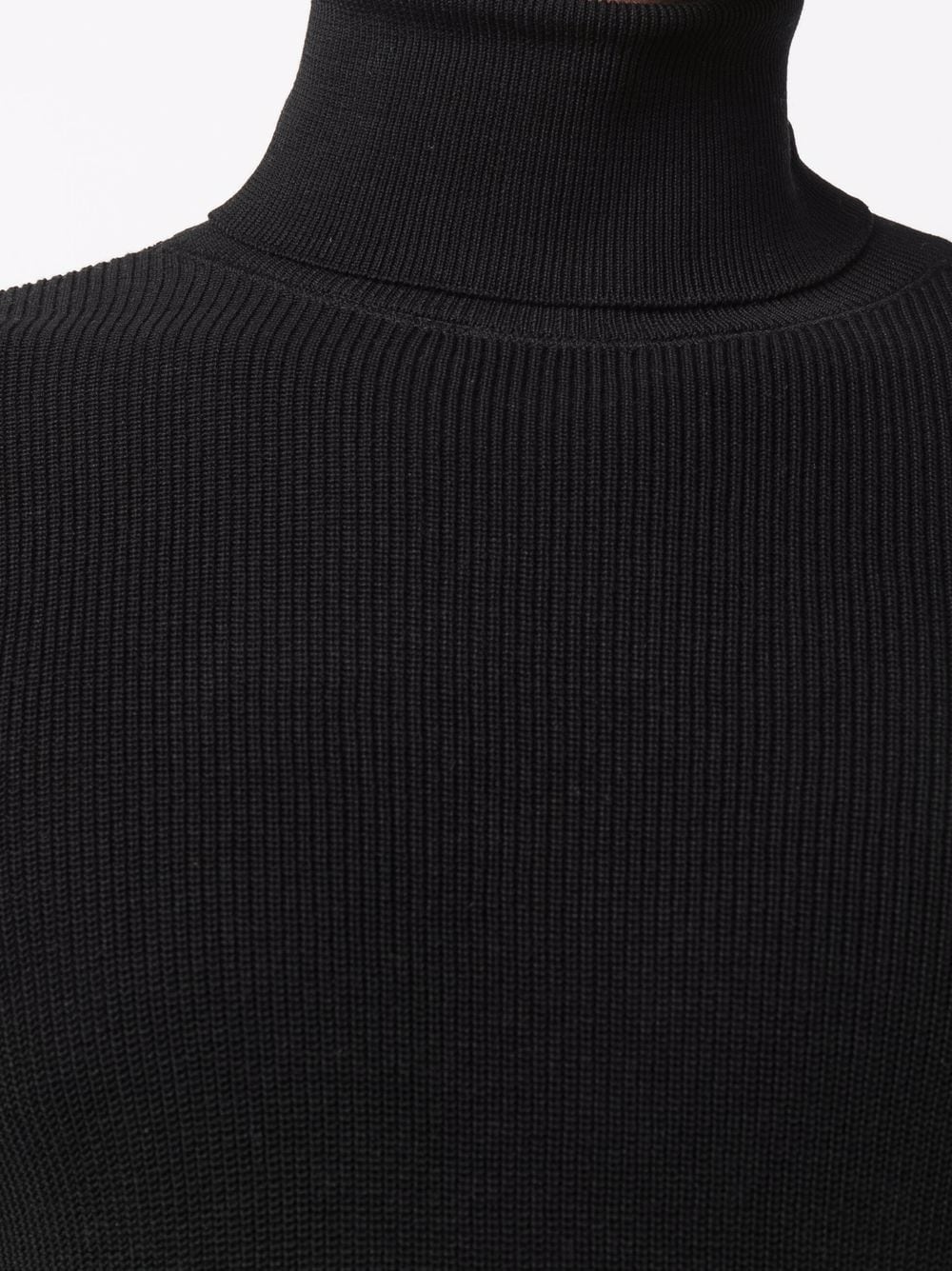 roll-neck ribbed-knit jumper - 6