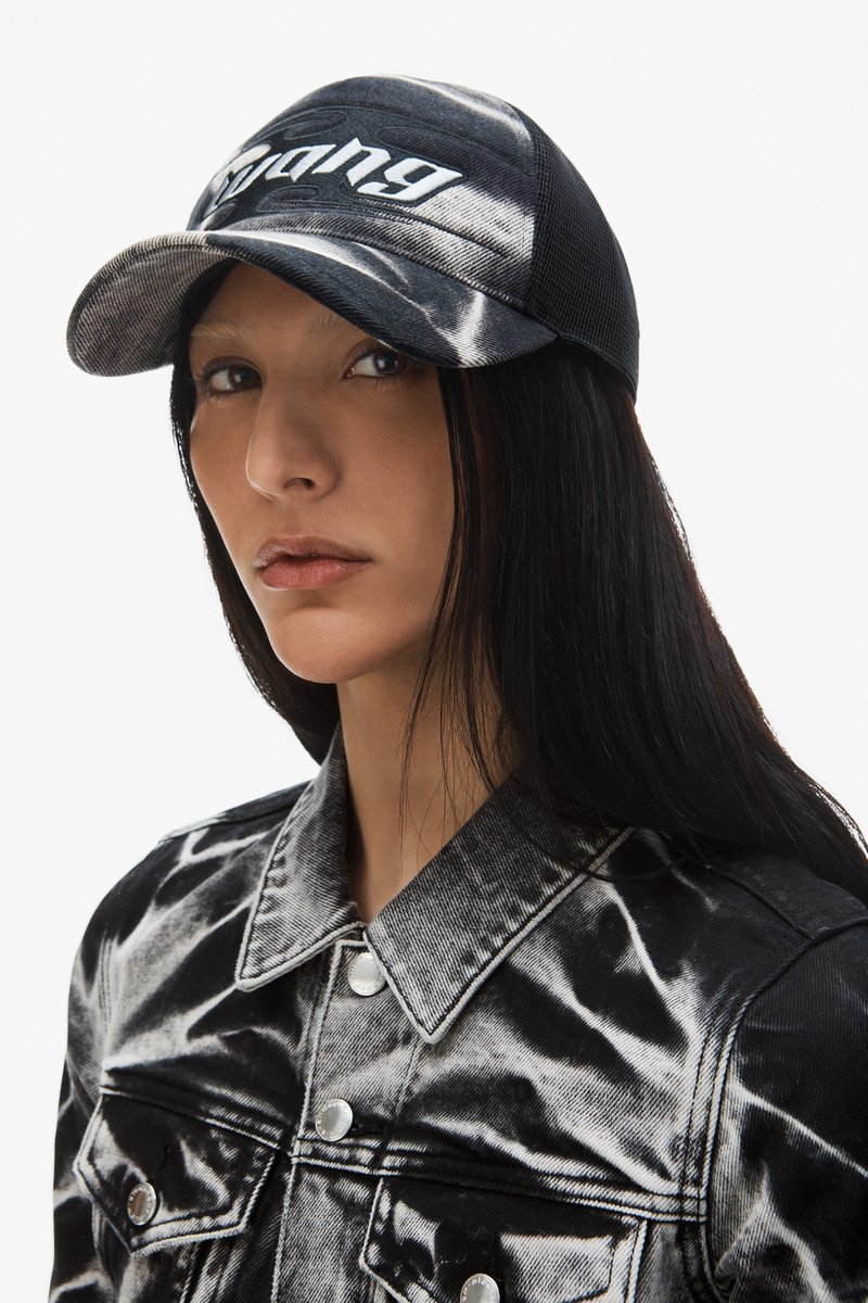 Alexander Wang blade logo-embroidered trucker hat in cotton outlook