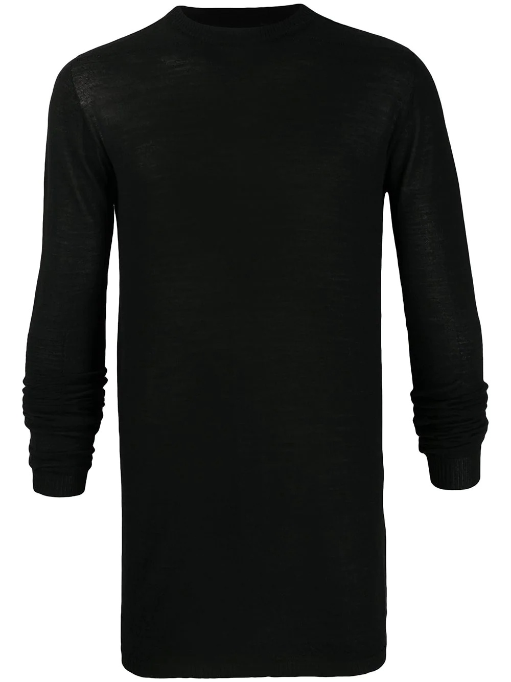 long-line ribbed jumper - 1