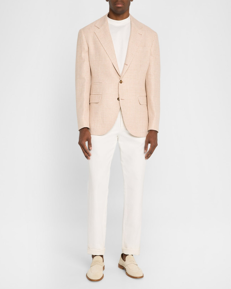 Brunello Cucinelli Men's Macro Prince of Wales Single-Breasted Sport Coat outlook