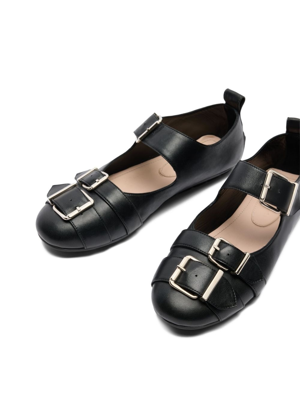 double-buckle ballet flats - 3