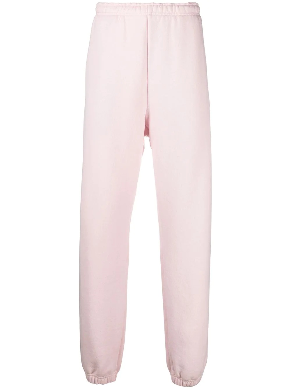 bleached-effect tapered track pants - 1