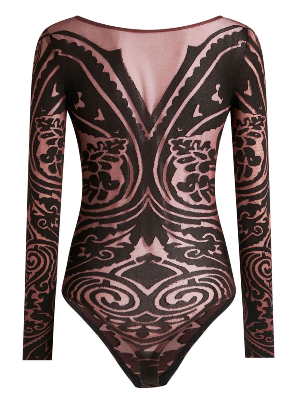 paisley-print bodysuit - 4