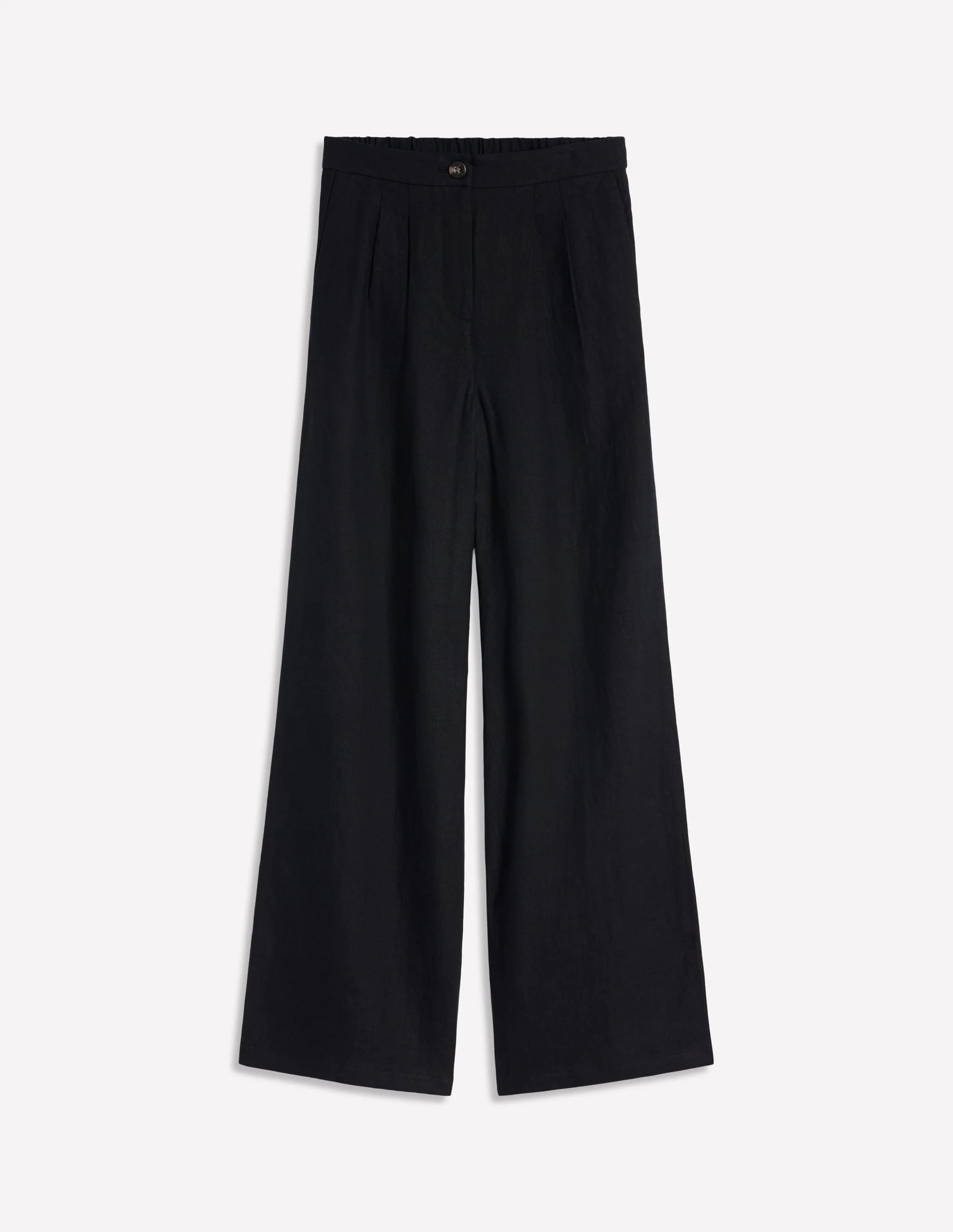 Dulwich Linen Pants-Black - 1