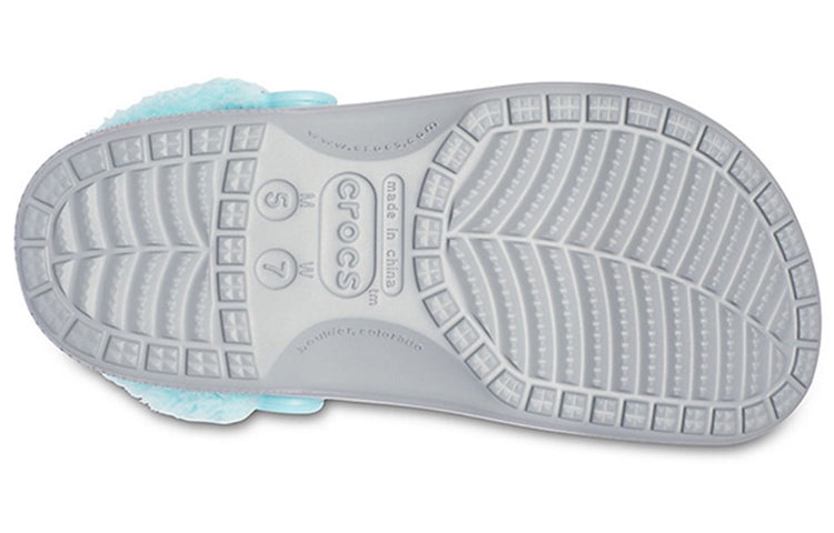 Crocs Classic clog Stay Warm Fleece Lined Shoe Unisex Gray Blue 206633-0IG - 7