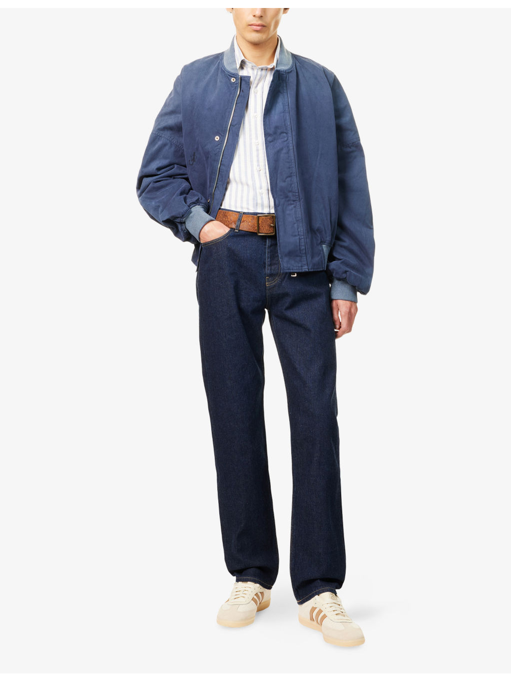 Regular-Fit Slim-Leg Denim Jeans - 2