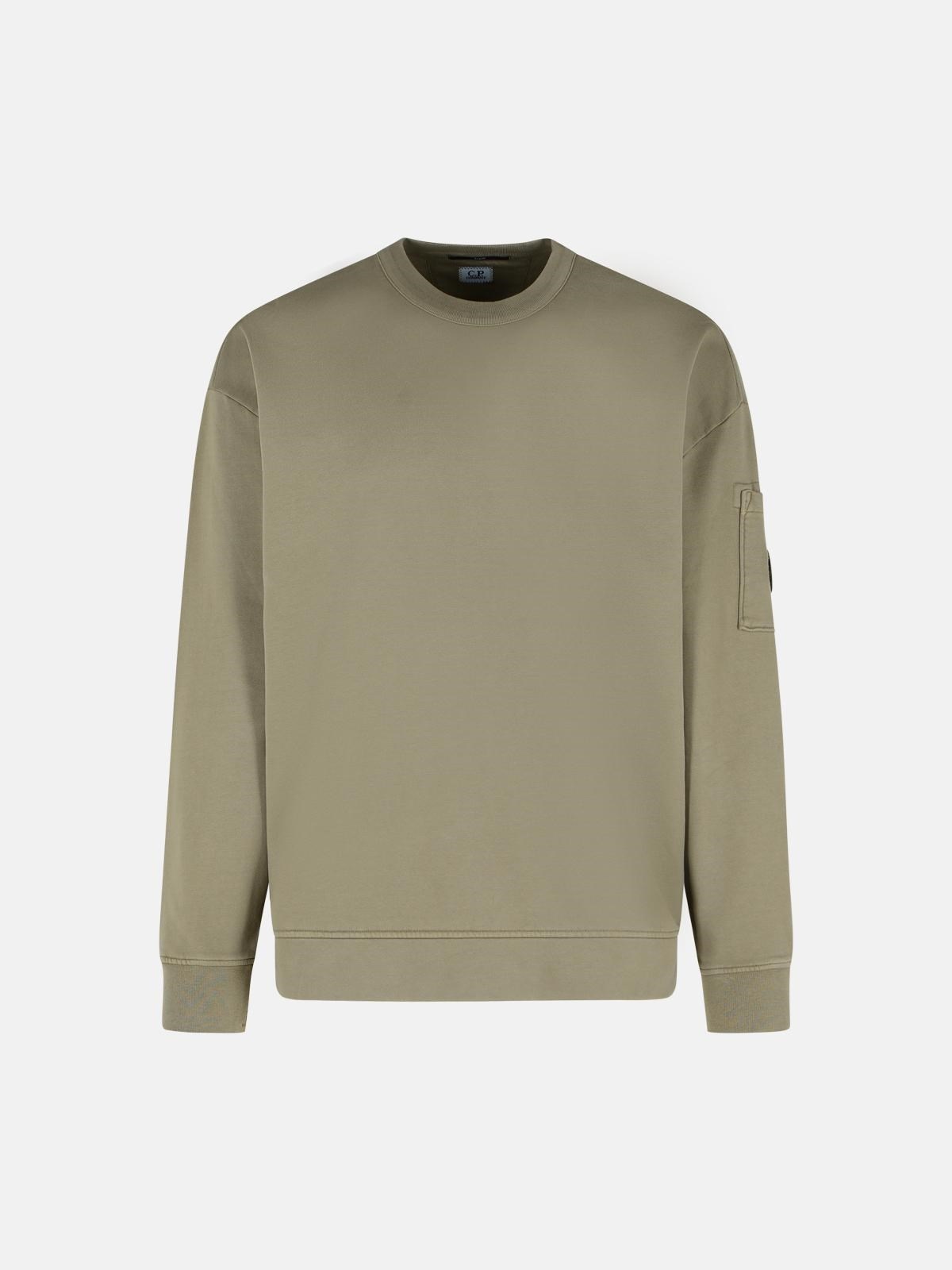 'EMERIZED' GREY COTTON SWEATSHIRT - 1