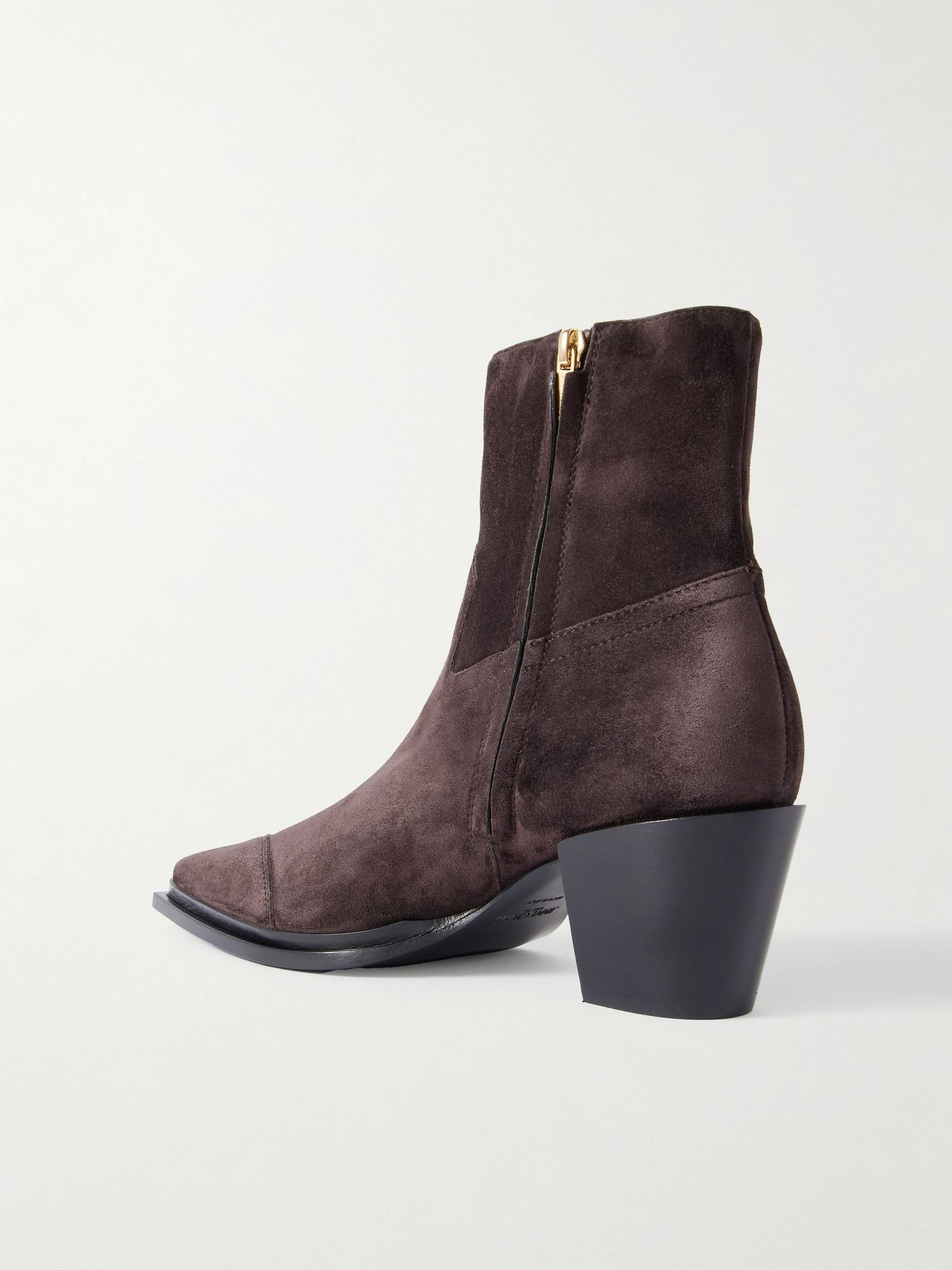 Cece 60 suede ankle boots Chocolate - 3
