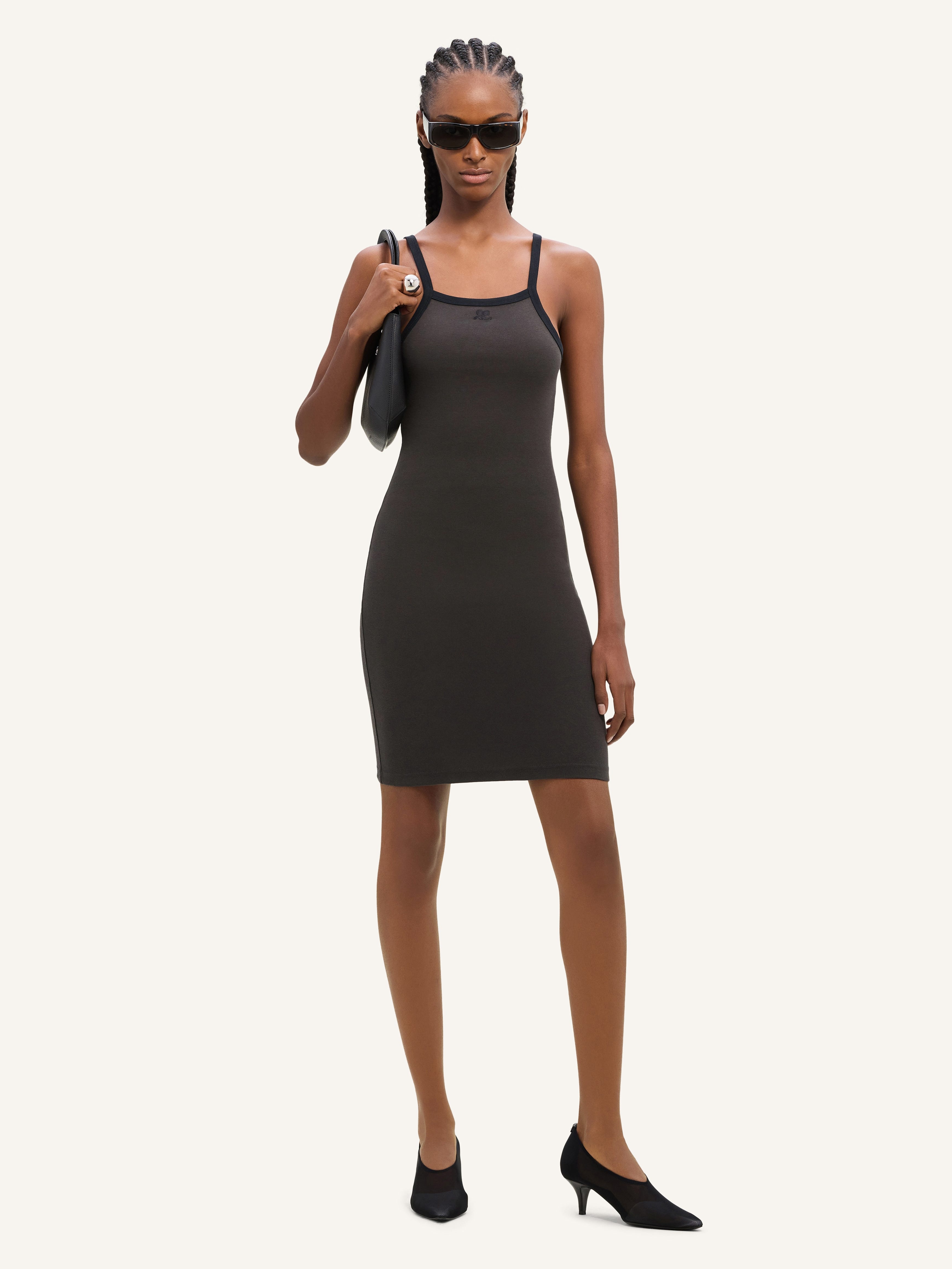 CONTRAST MINI DRESS - 2