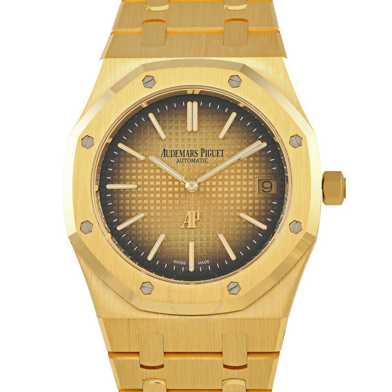 Audemars Piguet Royal Oak "Jumbo" Extra-Thin Automatic Gold Dial Men's Watch 16202BA.OO.1240BA.02 - 1