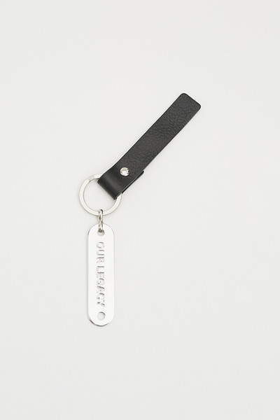 Our Legacy Ring Keyring Grizzly Black Leather outlook