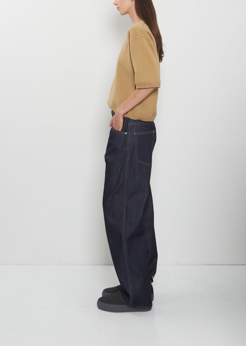Phill Raw Cotton Denim with Contrast Stitching Pants 2