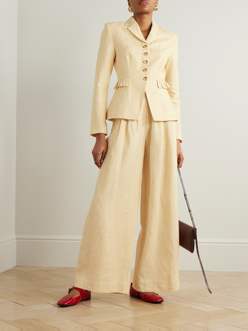 POSSE Matilda Ruffled Linen Blazer outlook