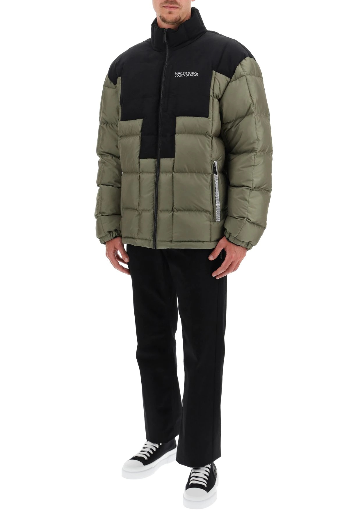 CROSS TWO-TONE DOWN JACKET - 2