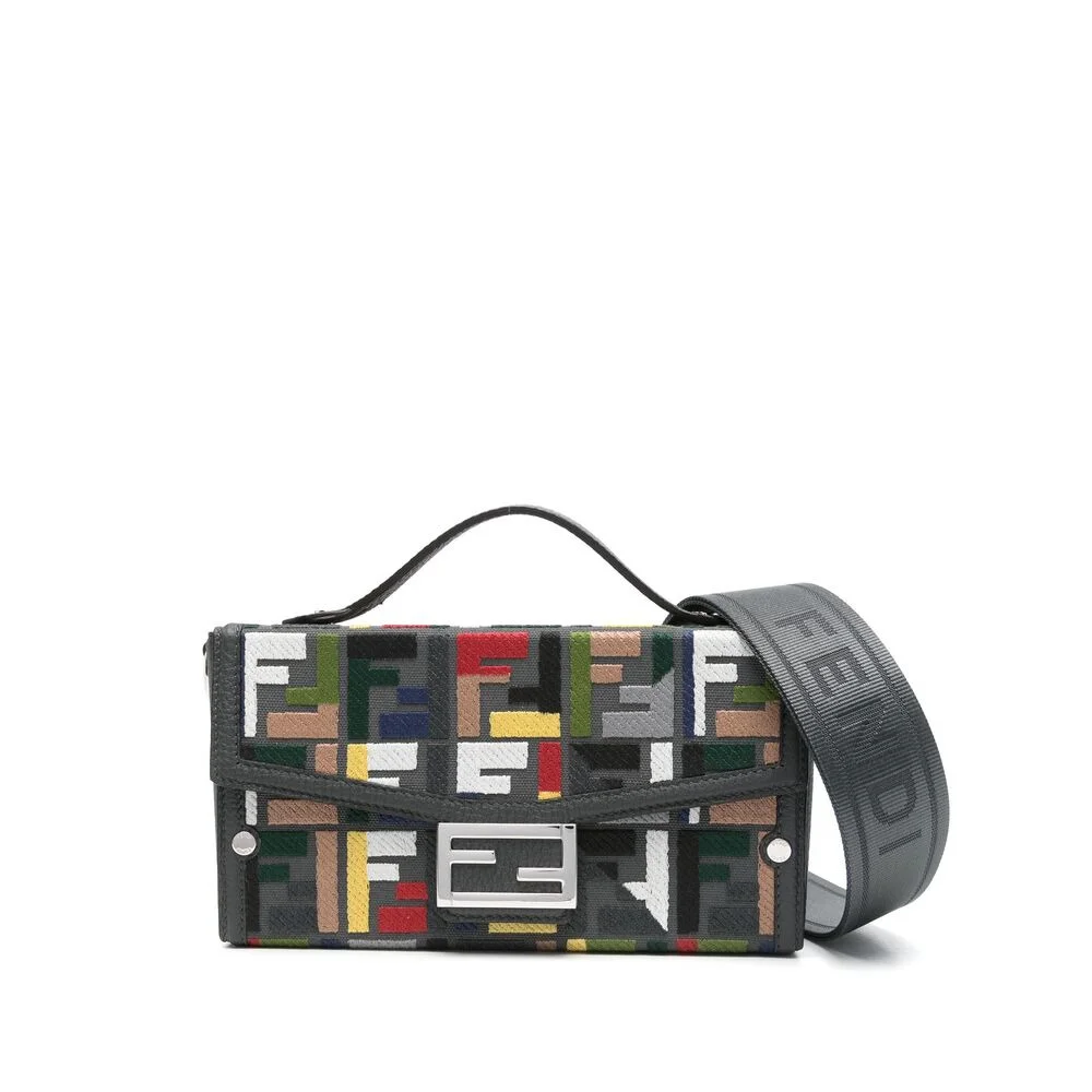 Fendi Grey Tote Bags Men - 1