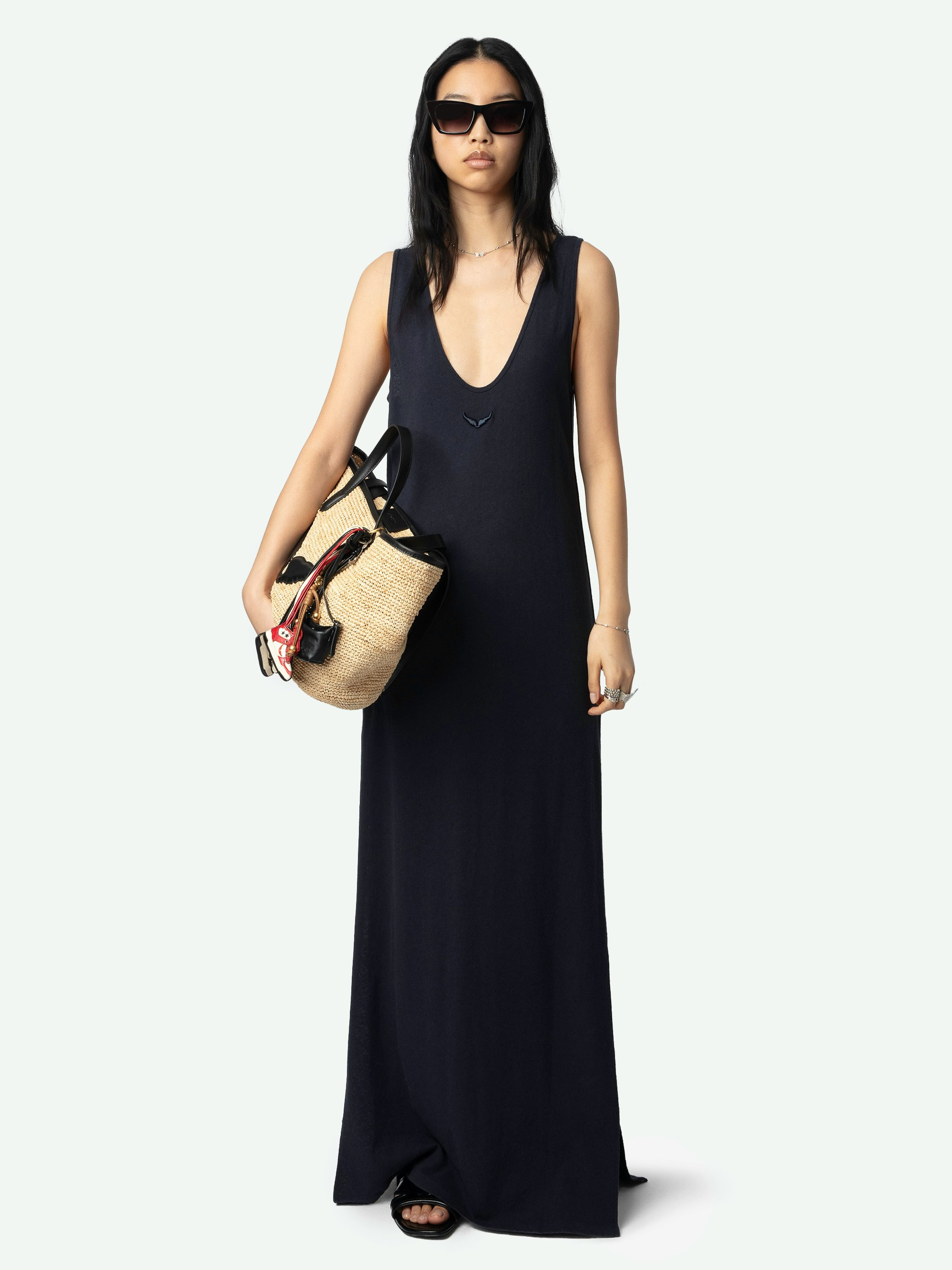 Deva Navy Sleeveless Dress - 2