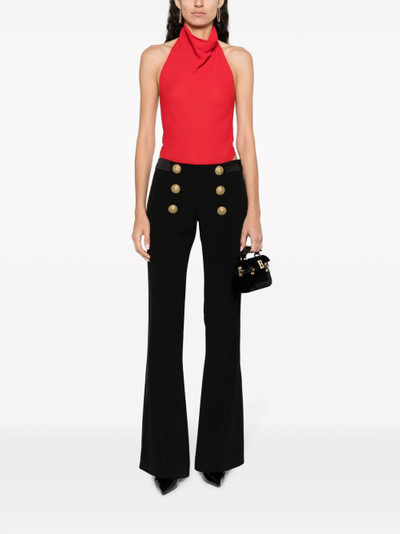 Balmain double-button flared trousers outlook
