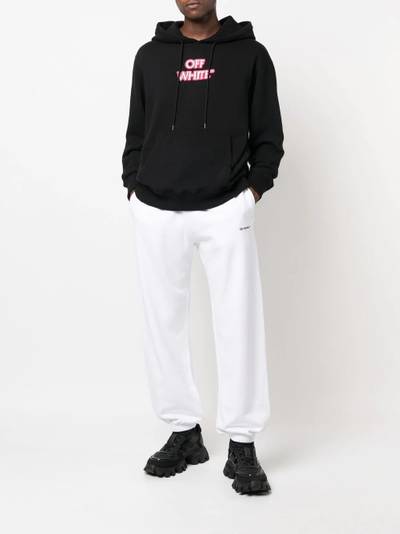 Off-White slogan-print logo hoodie outlook