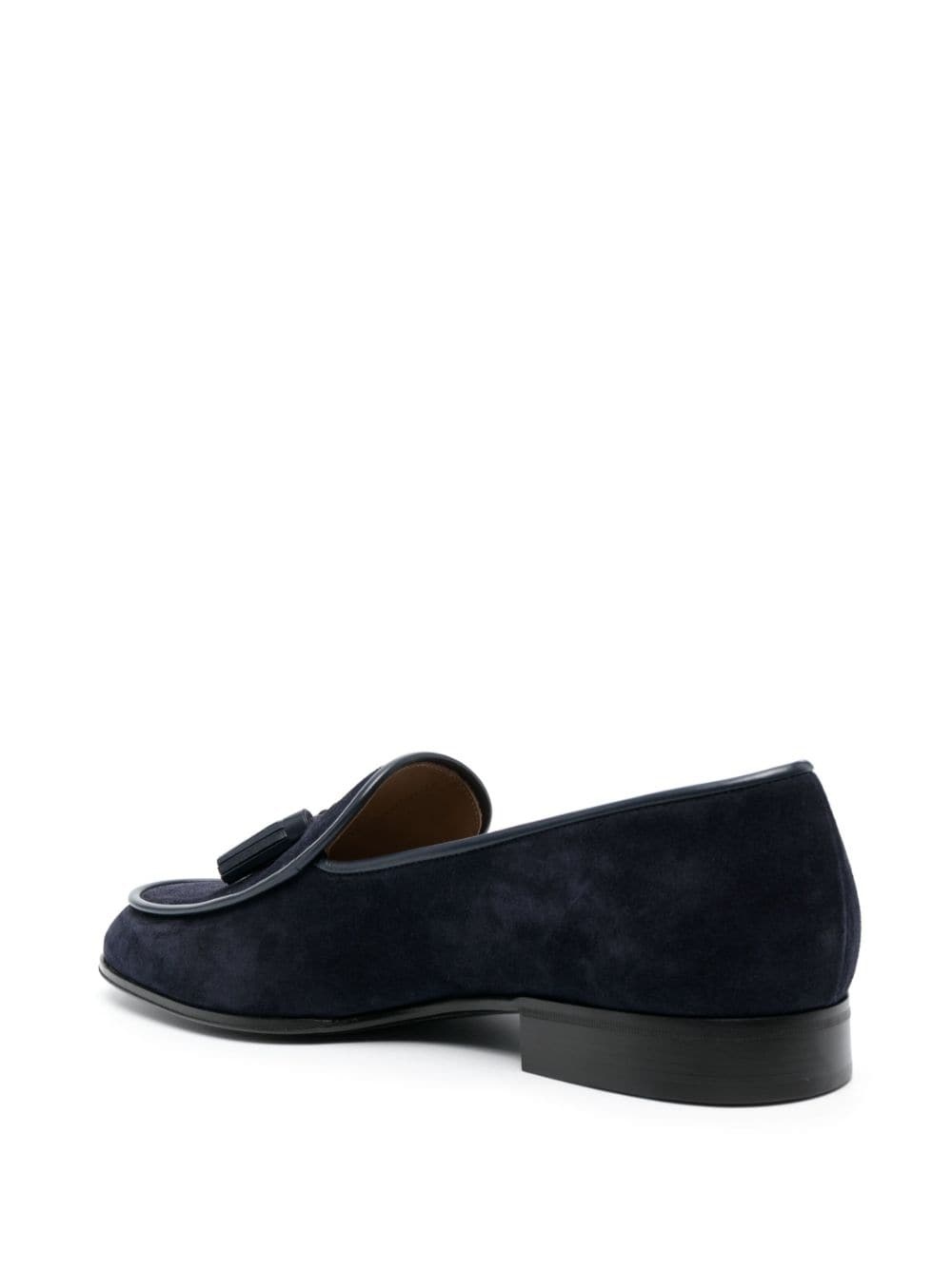 tassel-detail suede loafers - 3
