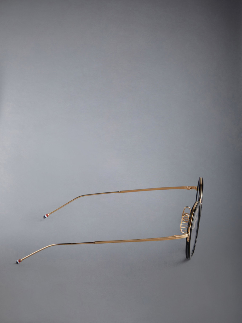 Acetate And Titanium Round Eyeglasses 4