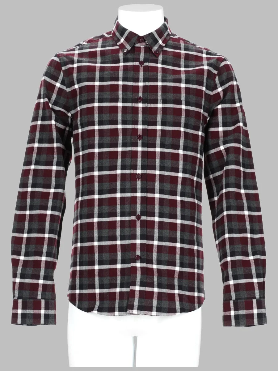 Acne Studios Men Camicia In Cotone A Quadri - 1