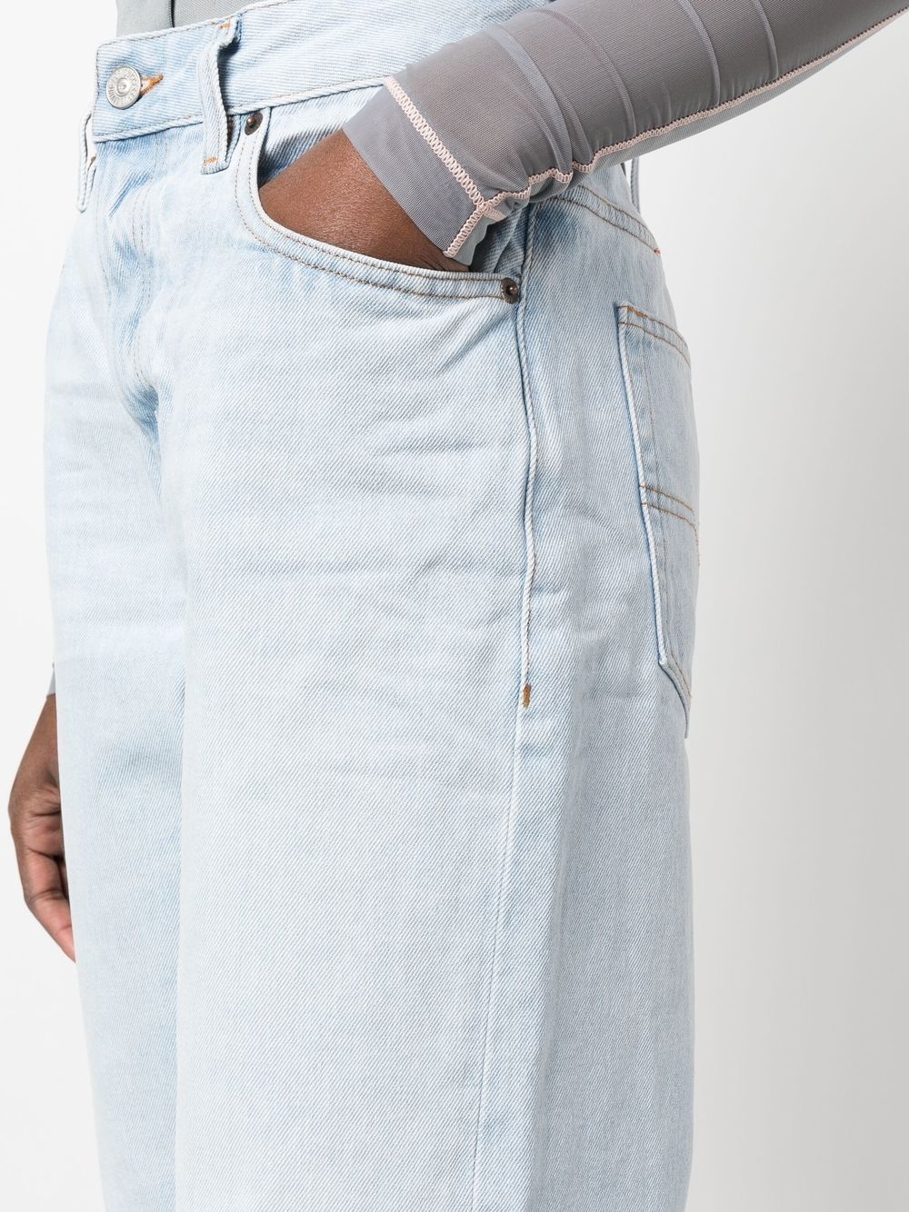 1999 cropped straight-leg jeans - 5