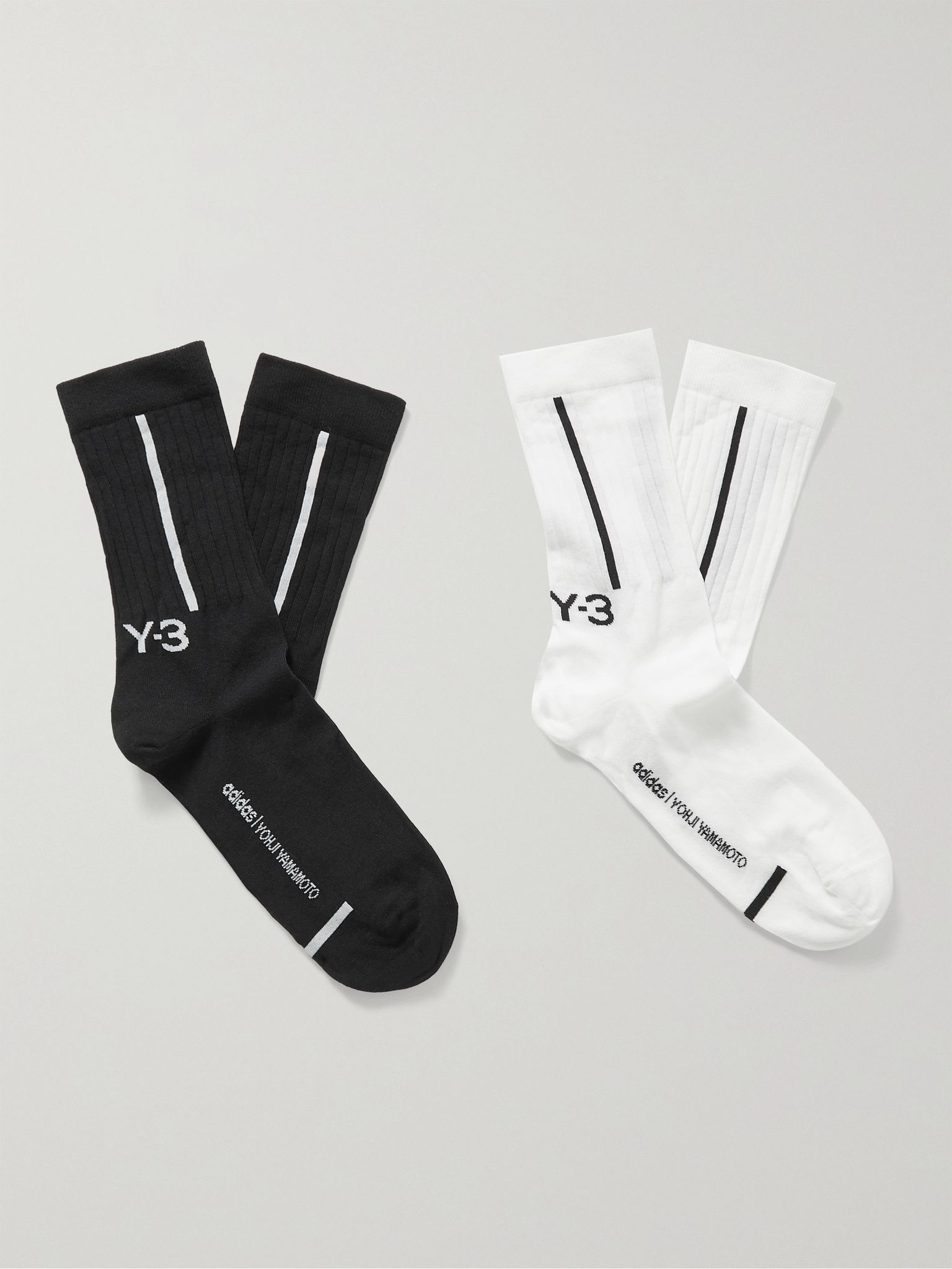 Two-Pack Logo-Jacquard Cotton-Blend Socks - 1