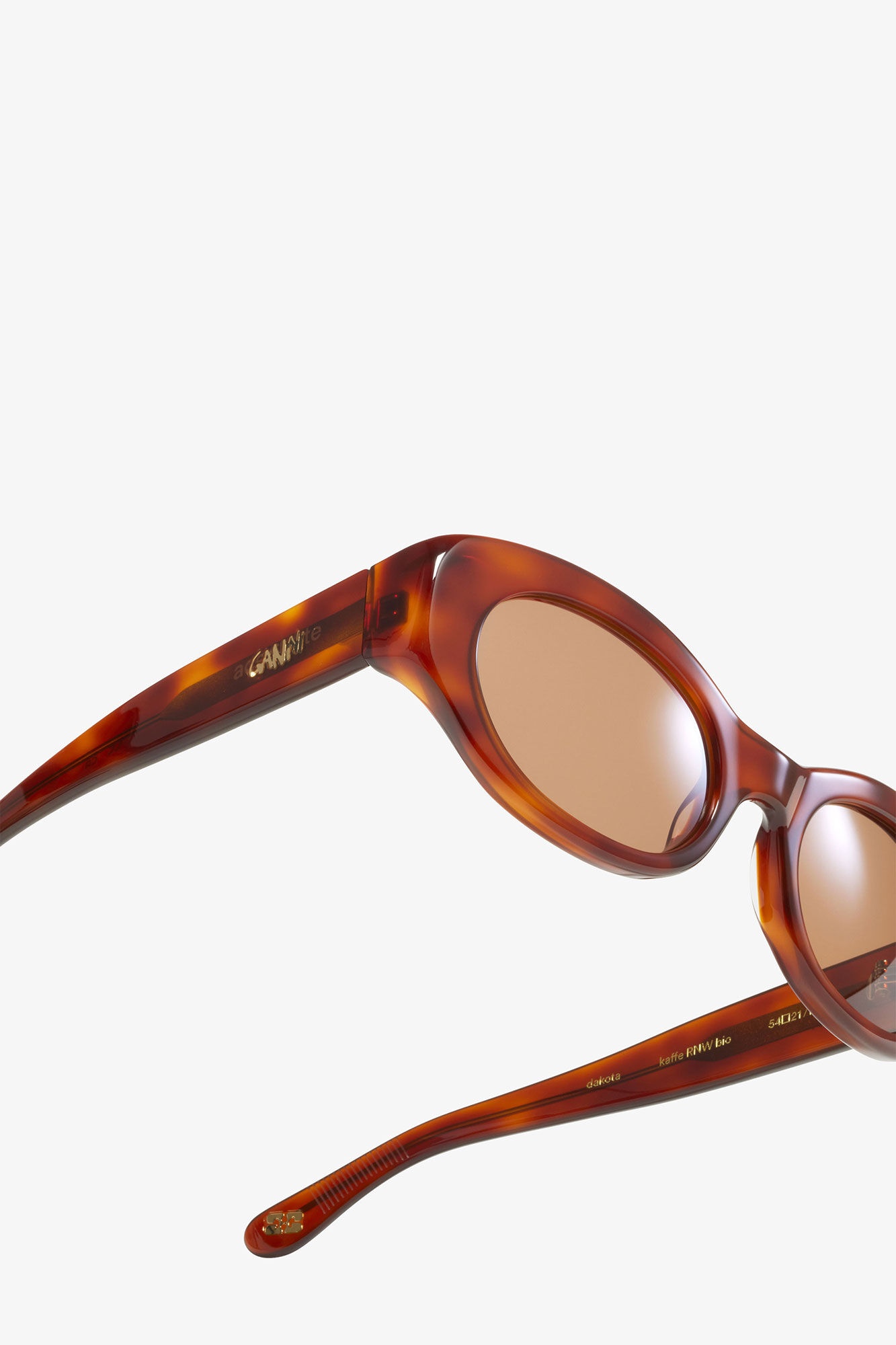 GANNI X ACE & TATE TIGER'S EYE DAKOTA SUNGLASSES - 4