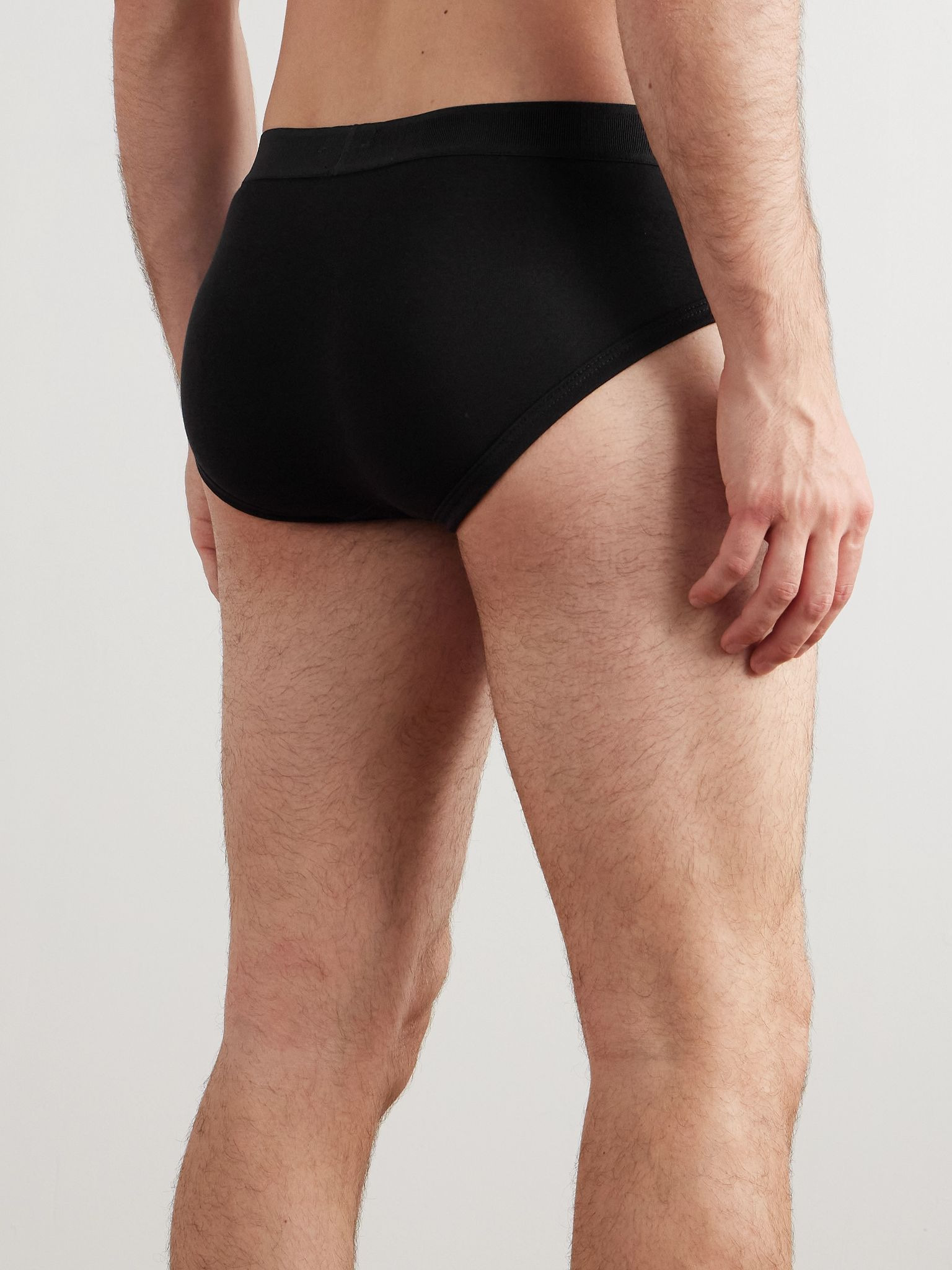 Stretch-Cotton Briefs Black - 3