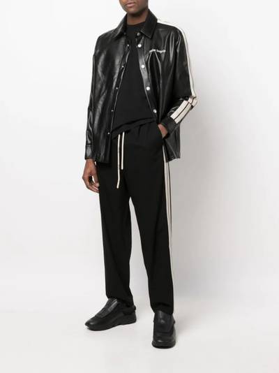 Palm Angels side-stripe straight-leg trousers outlook