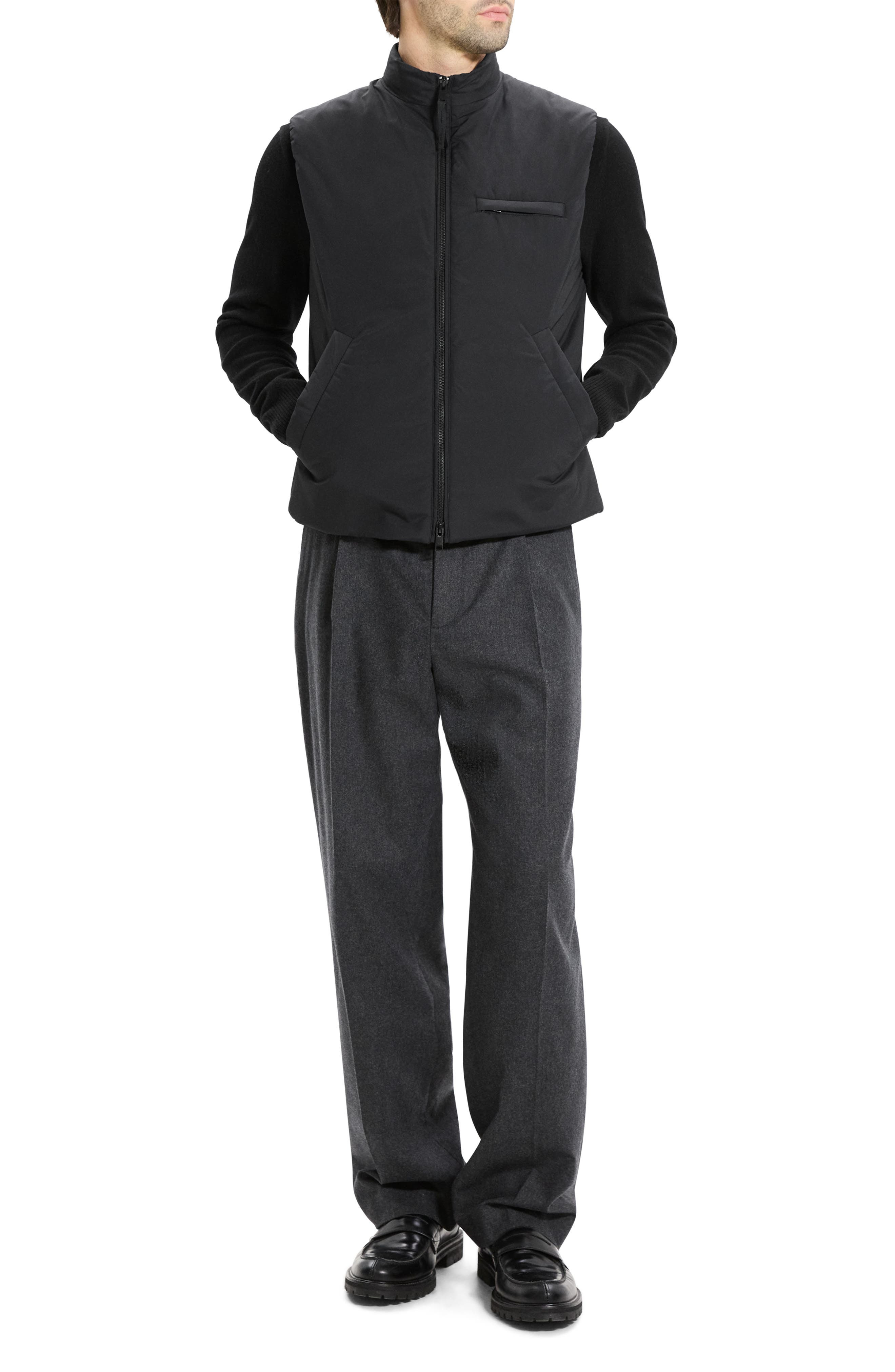 Theory Layering Motion Vest in Black - 7