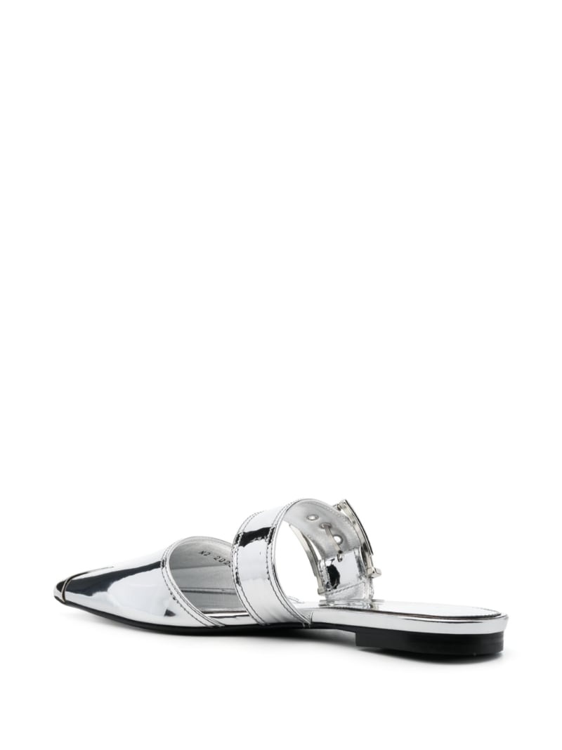 Punk Flat leather mules - 5