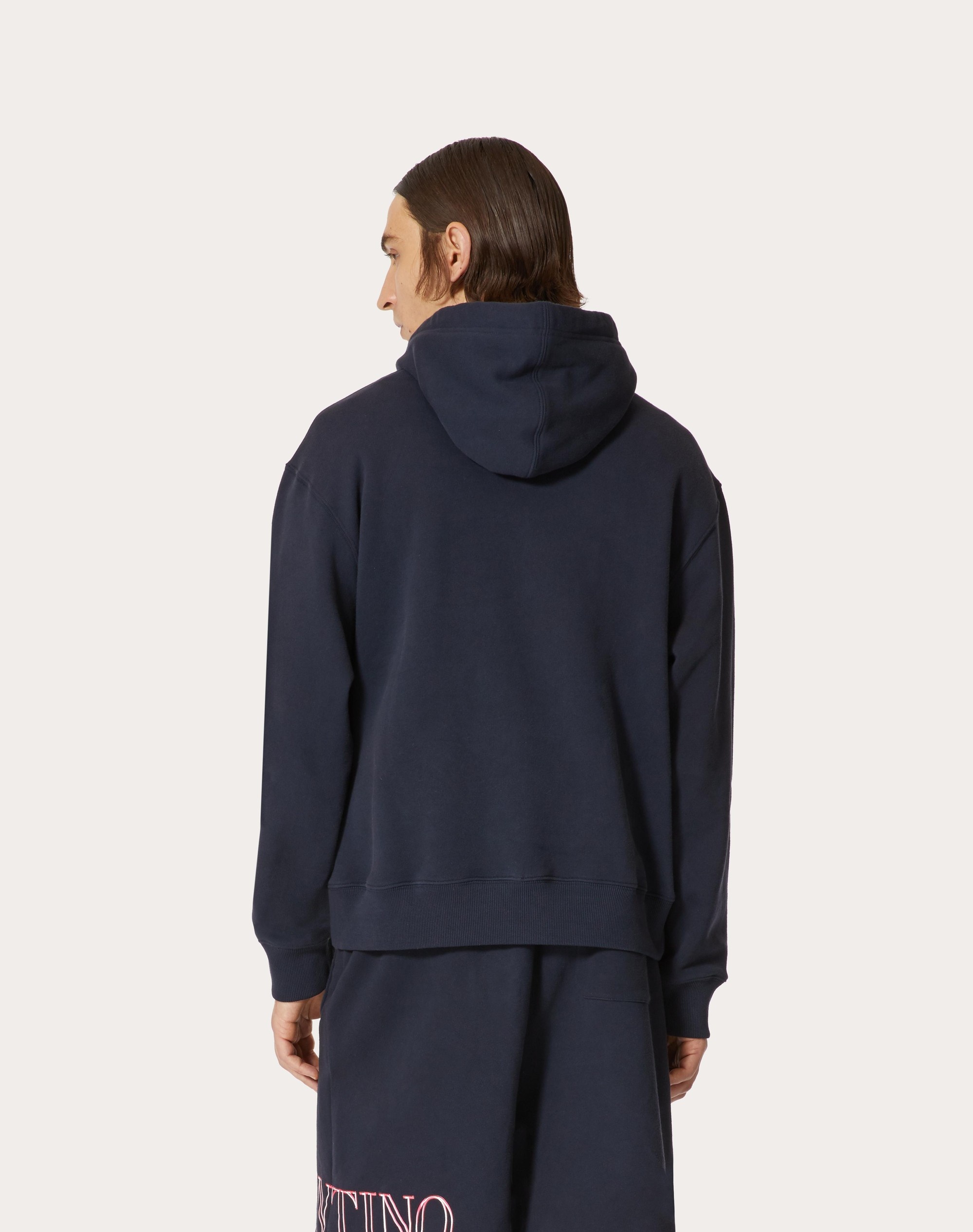 SWEATSHIRT WITH VALENTINO NEON UNIVERSE PRINT - 4