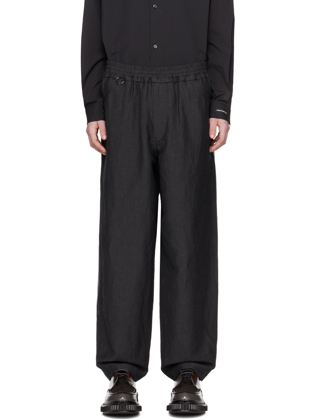 Black O-Ring Trousers - 1