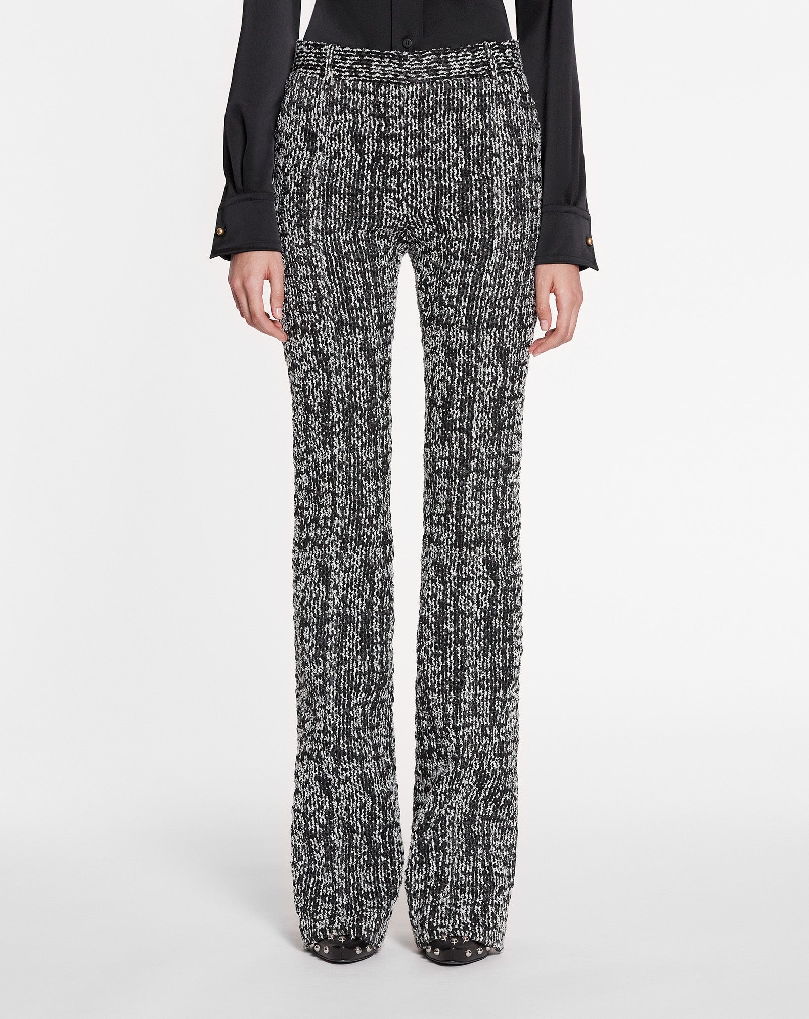 FITTED FLARED PANTS - 3