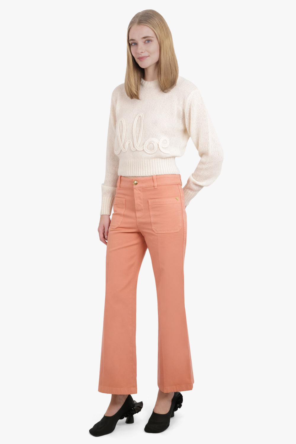 WIDE LEG JEANS | SHELL CORAL - 2