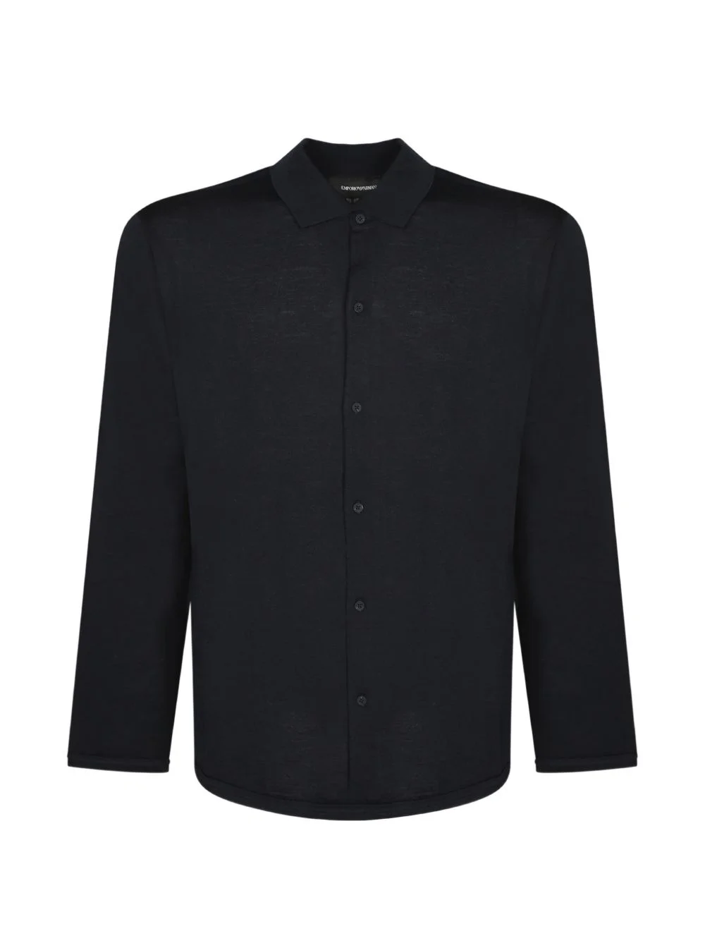 logo-embroidered button-up shirt - 1
