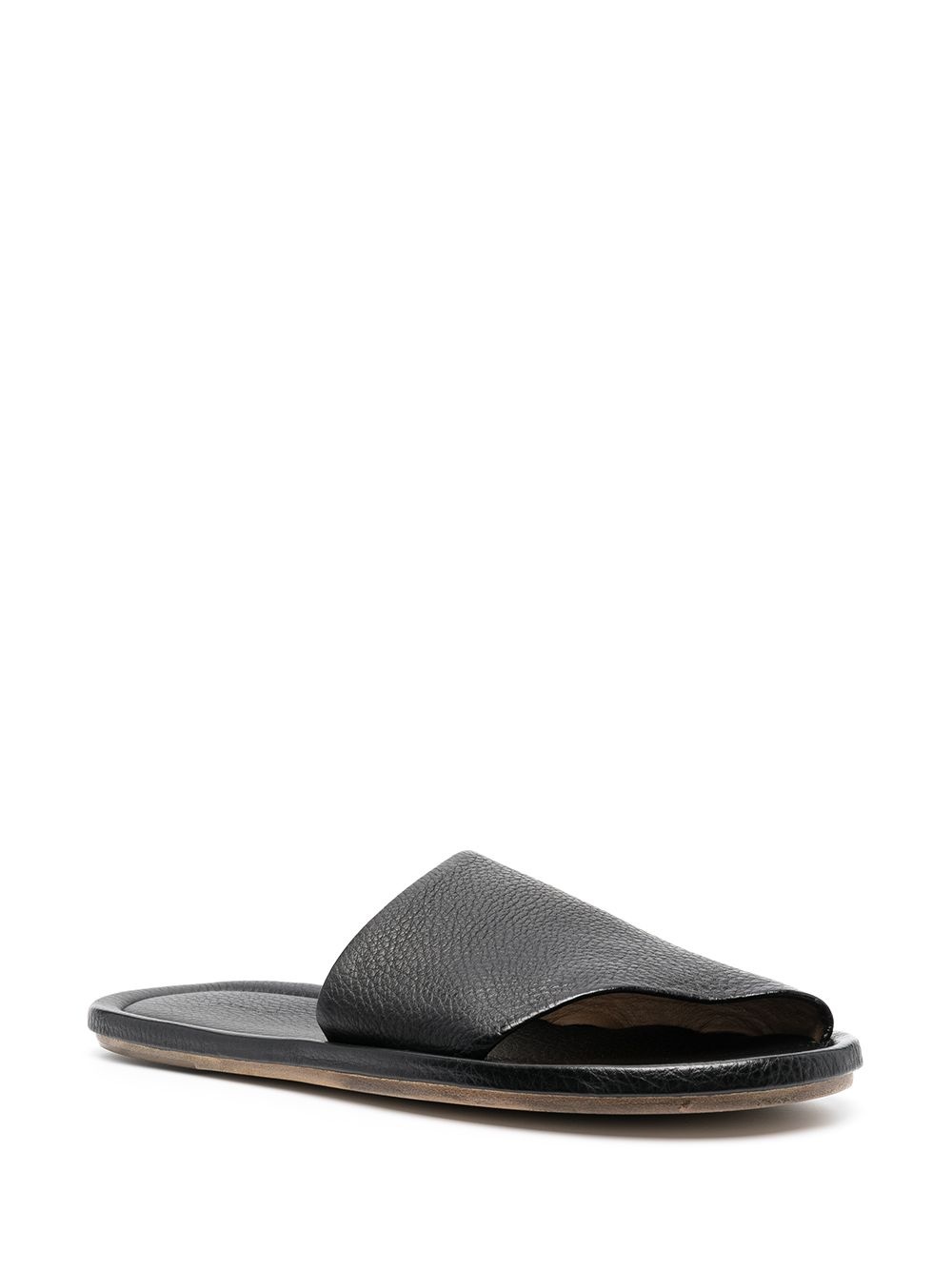 Cornice grained-leather sandals - 2