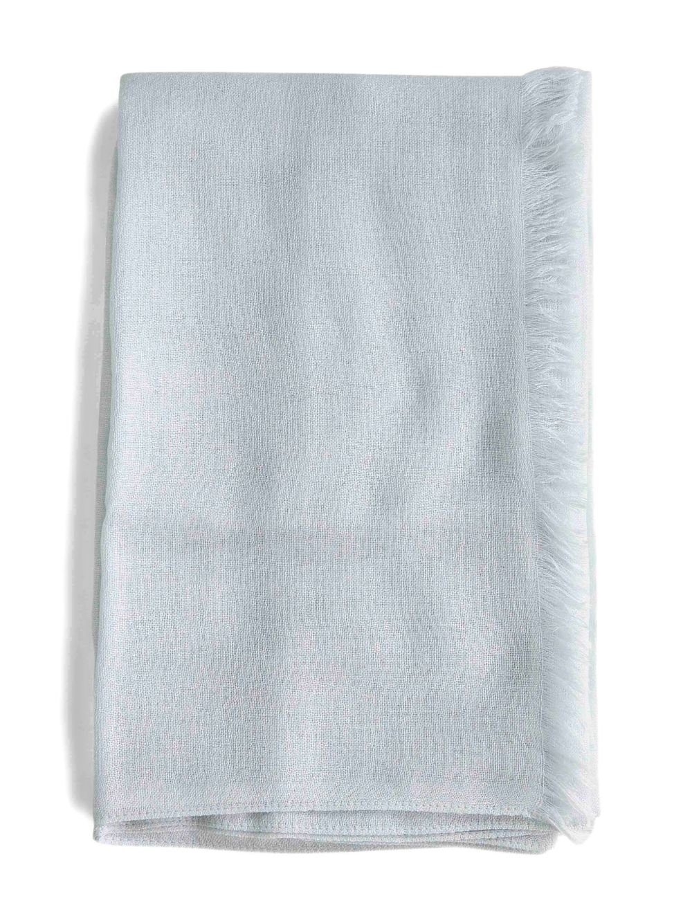 rectangular fringed scarf - 1