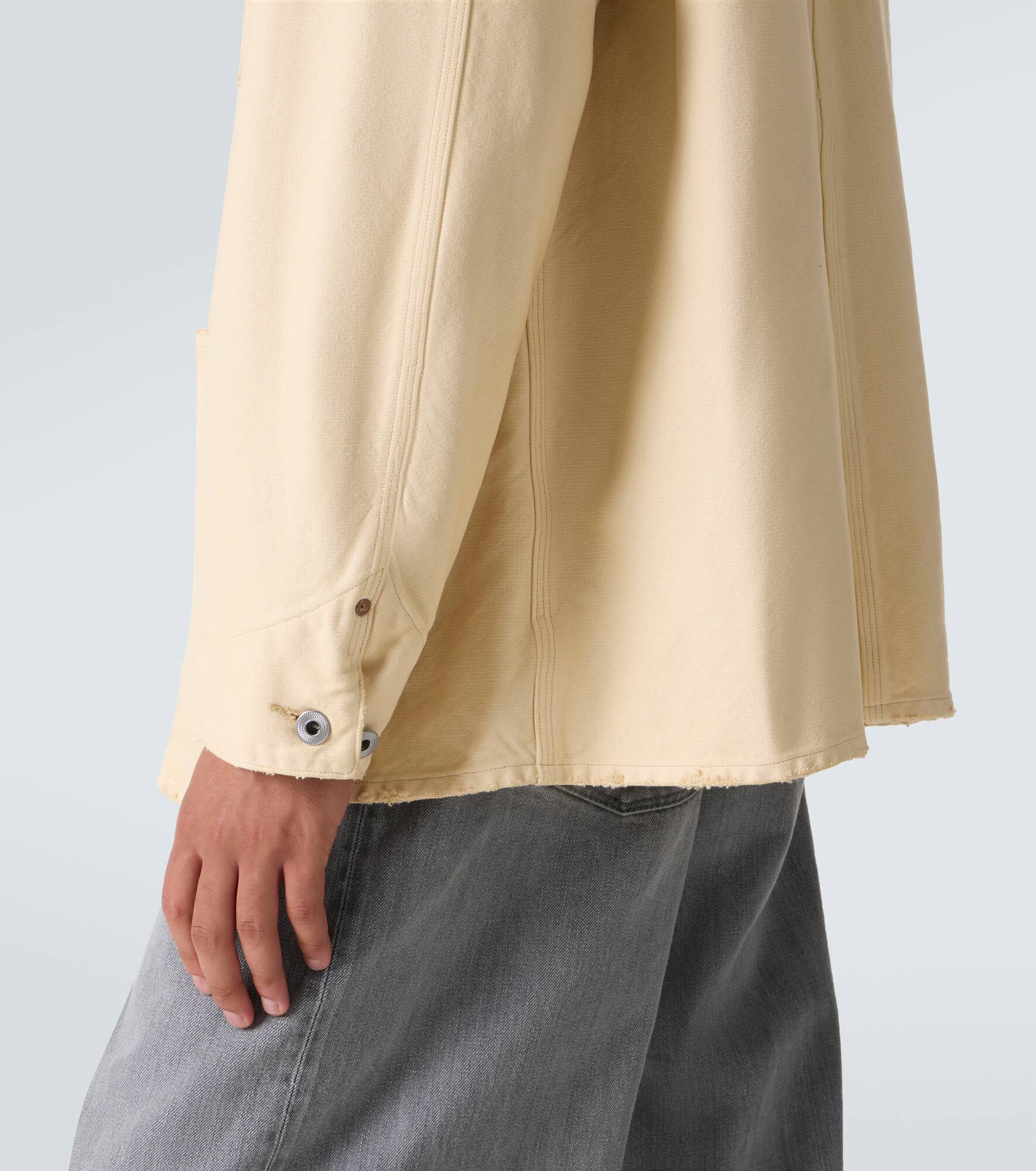 Cotton, hemp, and silk field jacket - 7
