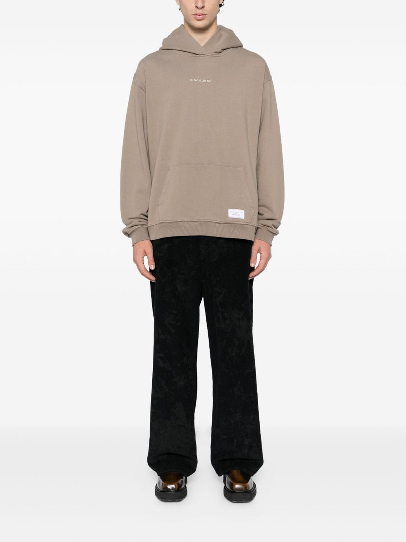 ih nom uh nit silicone logo hoodie outlook