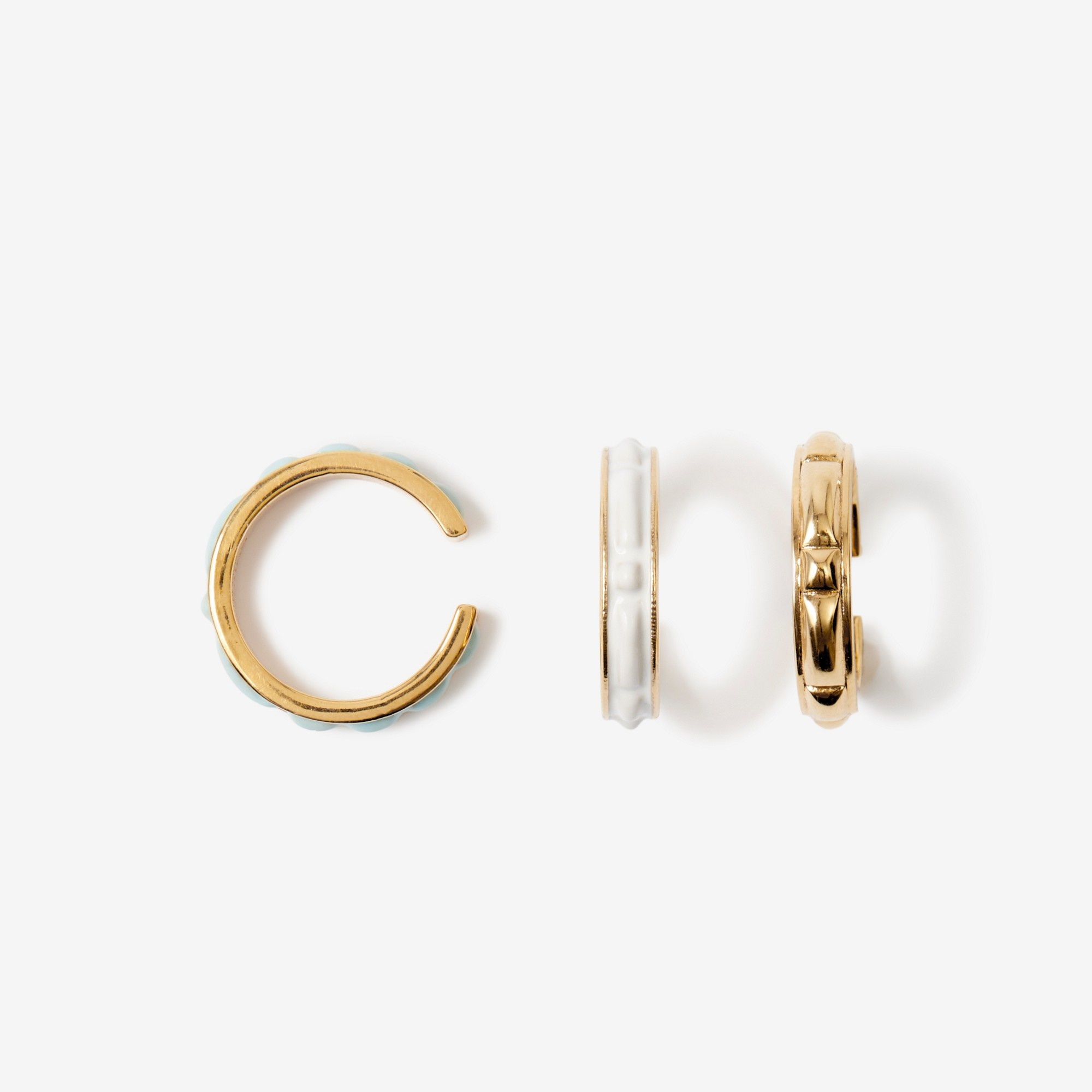 Enamel and Gold-plated Lola Ear Cuffs - 1